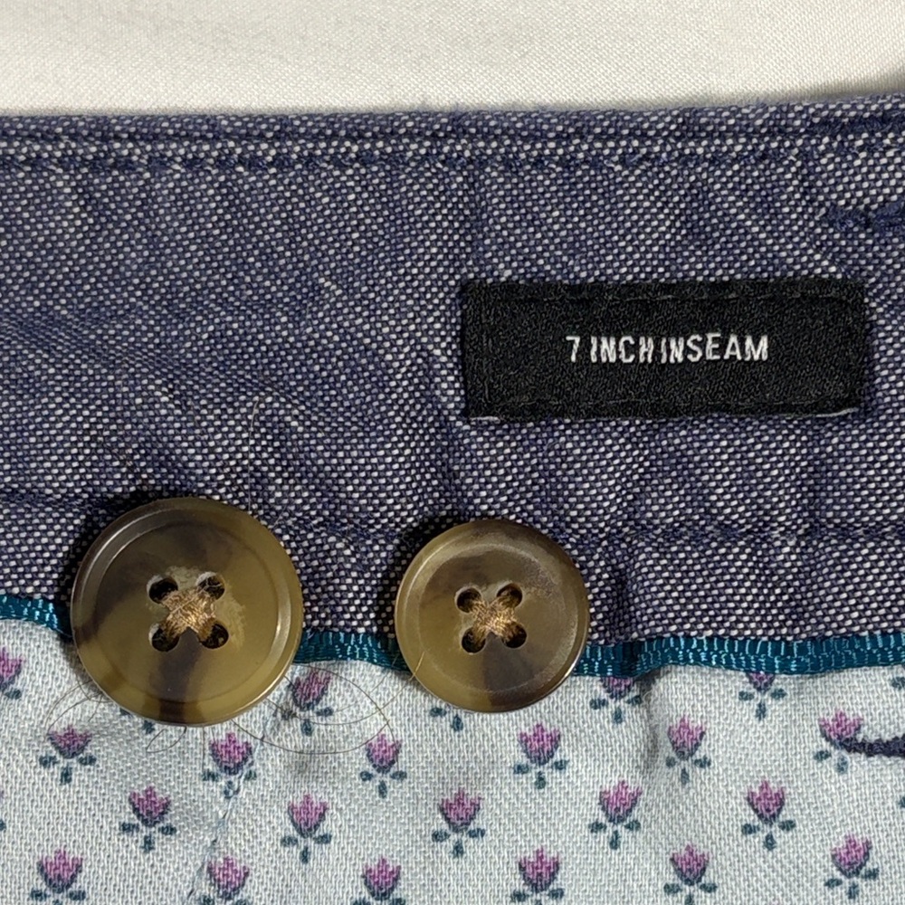 Bonobos Mens Chambray Blue Basic Flat Front 7" In… - image 6